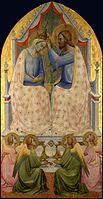 Coronation of the Virgin, Agnolo Gaddi, 14th century.