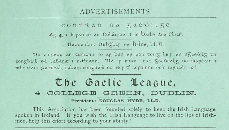 File:Gaelic League advert in Gaelic Journal 1894.jpg