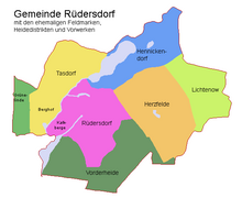 Die historischen Feldmarken der heutigen Gemeinde Rüdersdorf