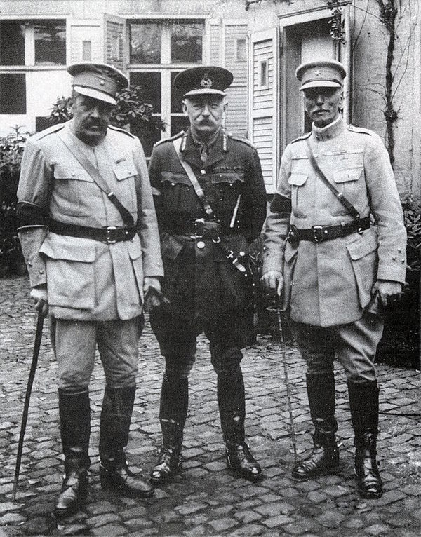 Generals Tamagnini and Gomes da Costa, together with General Haking.