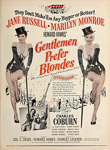 Gentlemen Prefer Blondes 1953 magazine poster.jpg