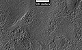 Superfície do quadrângulo de Hellas, visto pela HiRISE, sob o programa HiWish.