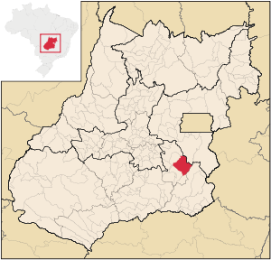 Localização de Orizona em Goiás