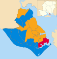 Gosport UK local election 2018 map.svg