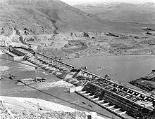 Base of the dam in 1938
