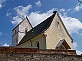 Dorfkirche Grethen (Kirche (mit Ausstattung), Kirchhof mit Einfriedung, dazu Heiste und Treppe, mit Grabmalen und Denkmal für die Gefallenen des 1. Weltkrieges)