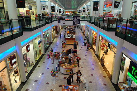 The inside of "Kenyon Haifa" (Haifa mall)