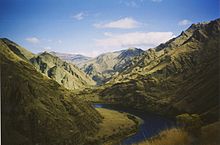 Reaches such as this one in Hells Canyon are no longer accessible to salmon due to the construction of dams