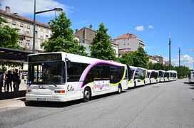 Bus de la Citéa au point de correspondance Pôle Bus.