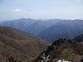 Vue du mont Ōdaigahara et du mont Ikegoya depuis le sommet du mont Hinokizuka Okumine