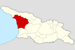 Historical Samegrelo in modern international borders of Georgia.svg