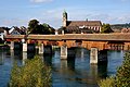 Holzbrücke Bad Säckingen (1272), Bad Säckingen — Stein, Deutschland — Schweiz