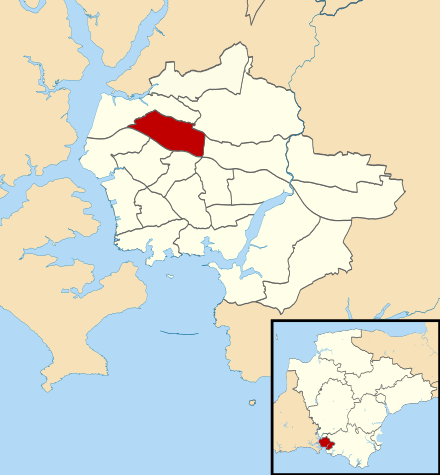 Location of Honicknowle ward