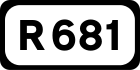 R681 road shield}}