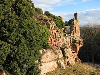 <span class="mw-page-title-main">Innerwick Castle</span> Ruined castle in East Lothian, Scotland