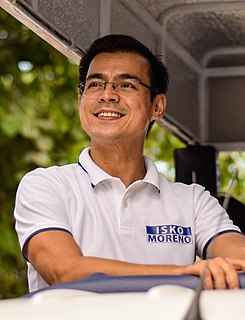 <span class="mw-page-title-main">Political positions of Isko Moreno</span>