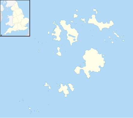 Տեղորոշման քարտեզ Մեծ Բրիտանիա Սիլլի կղզիներ