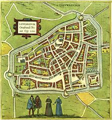Leeuwarden en 1580.