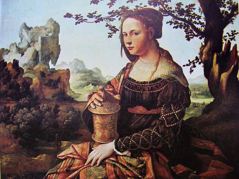 File:Jan van Scorel - Maria Magdalena (Rijksmuseum Amsterdam version) - 1970s photo.jpg