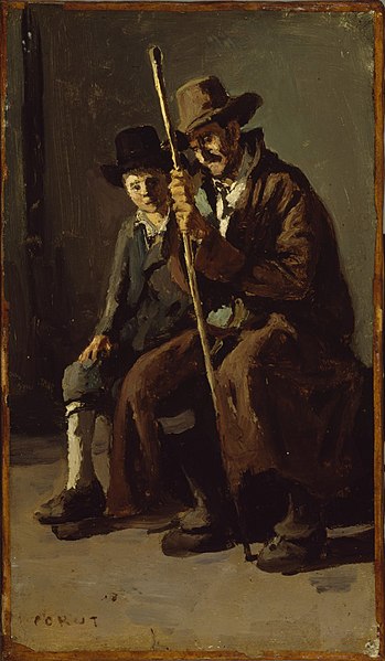 File:Jean-Baptiste-Camille Corot - Two Italian Peasants - Walters 37201b.jpg