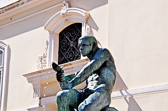 Jesuit Square (Jezuitski trg) “Fight” (“Fisherman with a Snake”)