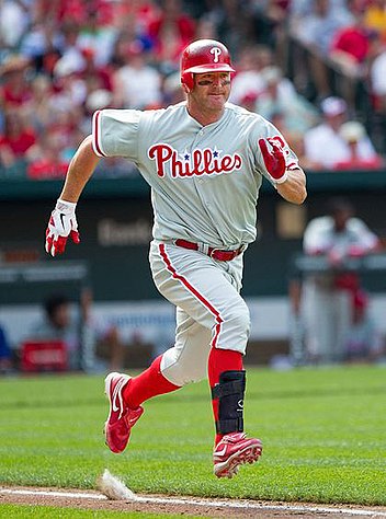 Jim Thome wearing the Phillies