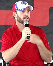 Jimmie Johnson has won Driver of the Year five times. Jimmie Johnson, Richmond 2011 (cropped).jpg