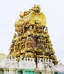 Kamakshi Amman Temple with golden roof, Kanchipuram. Kamakshi Amman Temple with golden roof, Kanchipuram.jpg