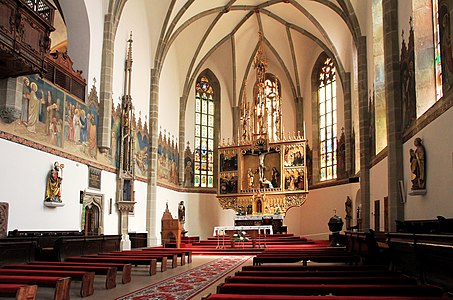 Interior of Basilica in Kežmarok, Slovakia