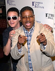 Christopher Martin (right) with Christopher Reid (left) at the 2010 Tribeca Film Festival