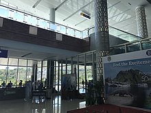 The interior of Komodo Airport