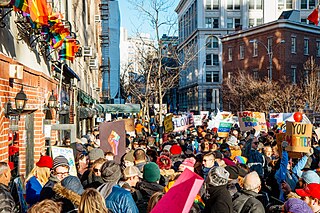 <span class="mw-page-title-main">LGBT protests against Donald Trump</span> American protests organized by the LGBT community