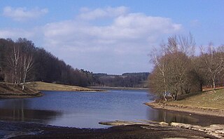 Lac du Tolerme reservoir in France