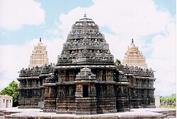 Lakshmi Narasimha Temple 1246 Trikuta architecture, Nuggihalli