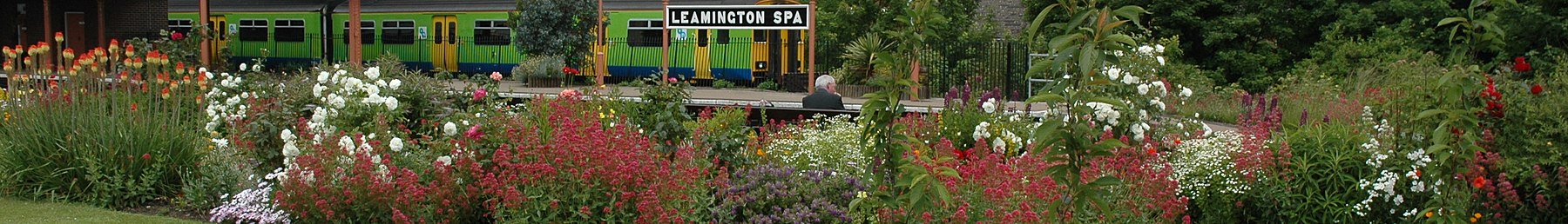Leamington Spa банер Station Garden.JPG