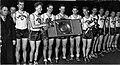 Літоўская нацыянальная зборная каманда пасля перамогі на чэмпіянаце Еўропы па баскетболе ў 1937 г.