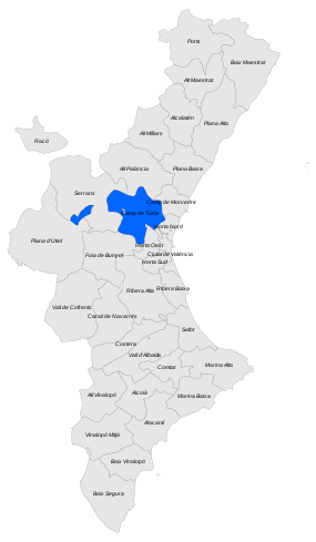 Localització del Camp de Túria respecte del País Valencià.svg