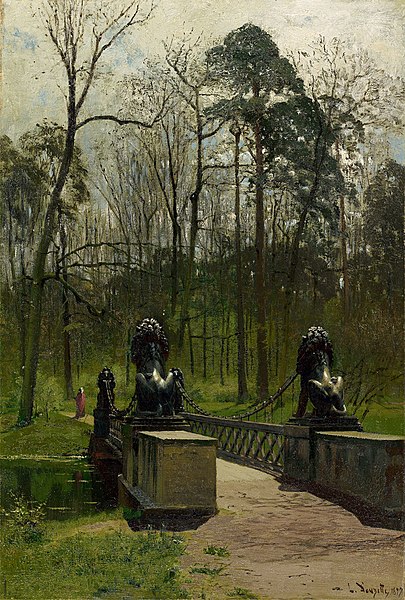 File:Louis Douzette - Löwenbrücke im Tiergarten (1897).jpg