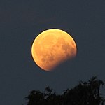ہیلسنکی، فن لینڈ میں چاند گرہن- 18:57 متناسق عالمی وقت