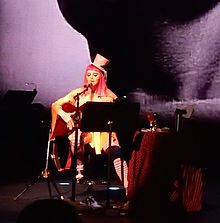 Madonna performing "Joan of Arc" as part of her special concert in Melbourne, Tears of a Clown Madonna - Tears of a clown (26260355696) (cropped).jpg