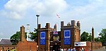 Main Gate and attached Dockyard Perimeter Wall to South West Main Gate. Chatham Dockyard. Medway.jpg
