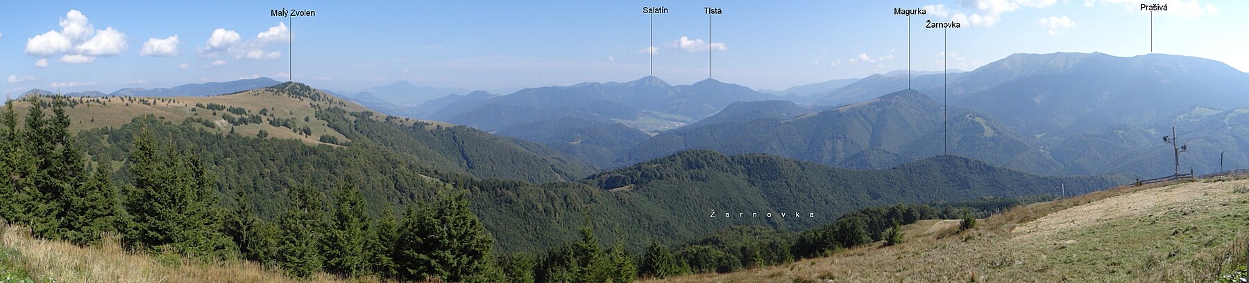 Widok ze szczytu Nová hoľa