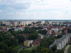Panorama Malborka s tornja utvrde