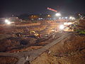 Digging the foundation for a building construction in Jakarta, Indonesia