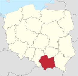 Voivodato della Piccola Polonia – Localizzazione
