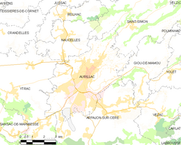 Aurillac – Mappa