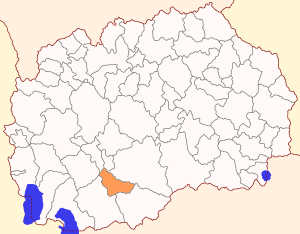 Община Могила на карте