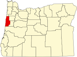 Map of Oregon highlighting Lincoln County.svg