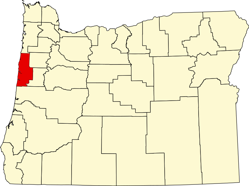 صورة:Map of Oregon highlighting Lincoln County.svg