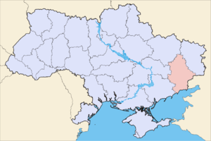 Donetsk viloyati xaritada